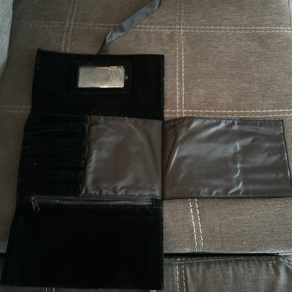 CHANEL Suede TriFold Makeup Clutch with Wrap Around Bow - Picture 5 of 6